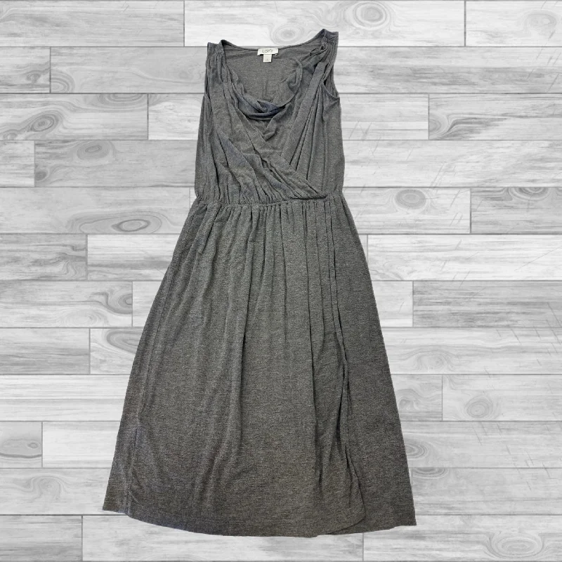 Grey Dress Casual Short Loft, Size S