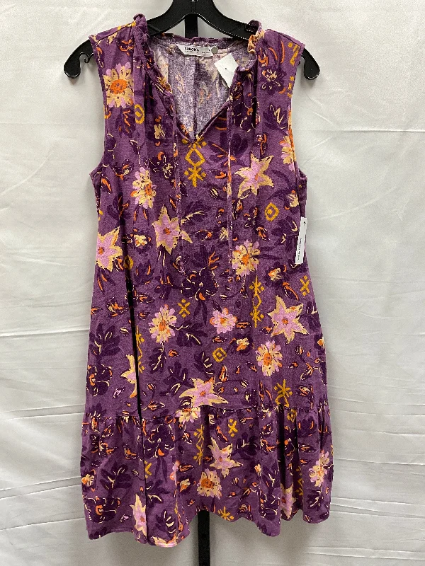 Purple Dress Casual Short Sonoma, Size M