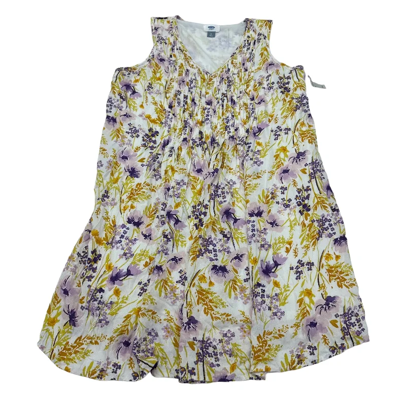 PURPLE & YELLOW OLD NAVY DRESS CASUAL SHORT, Size M